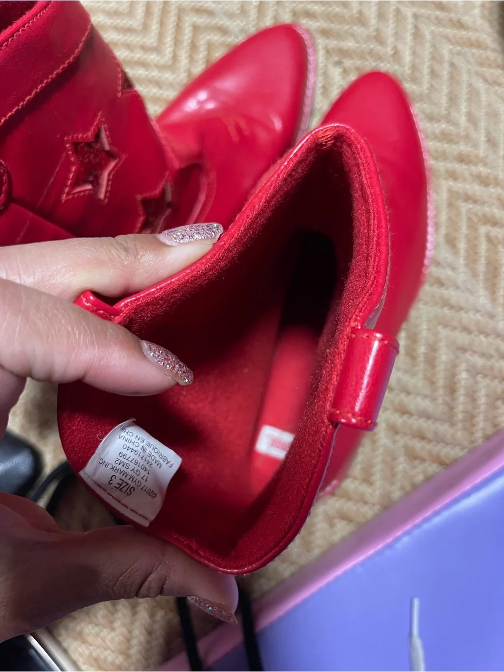 Gymboree Red Star Embellished Kids Boots